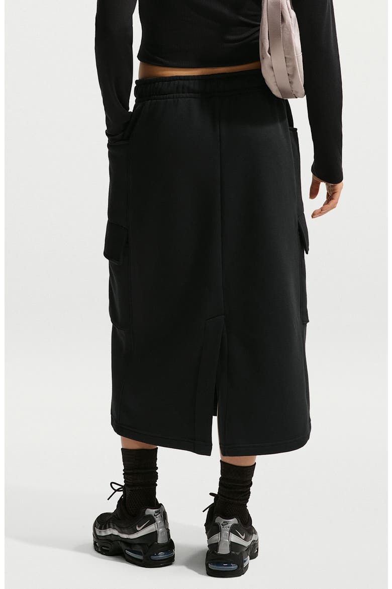 Sportswear Phoenix Fleece Cargo Skirt, Alternate, color, BLACK/ SAIL
