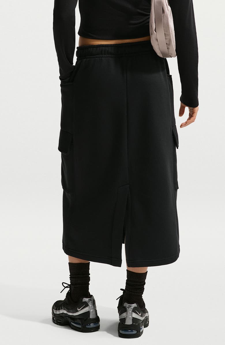 Nike Sporstwear Phoenix Fleece Cargo Skirt, Alternate, color, Black/ Sail