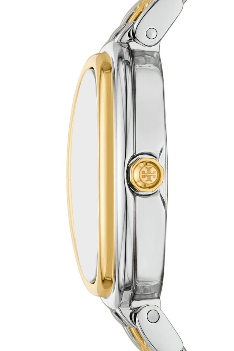 The Oval Bracelet Watch, 22mm x 28mm, Alternate, color, TWO TONE