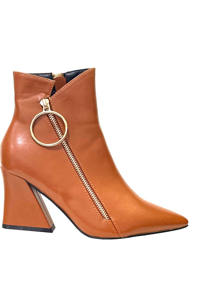 NINETY UNION Classic Block Heel Bootie, Alternate, color, Tan