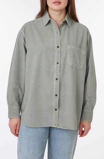 C & C California Alaina Sunwashed Relaxed Button-Up Shirt