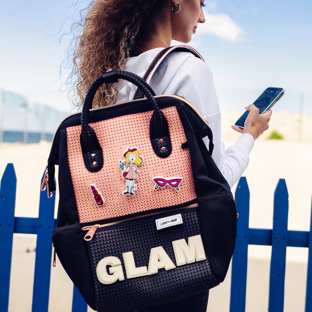 Teen Master Tall Customizable Backpack, Alternate, color, Peach Blush
