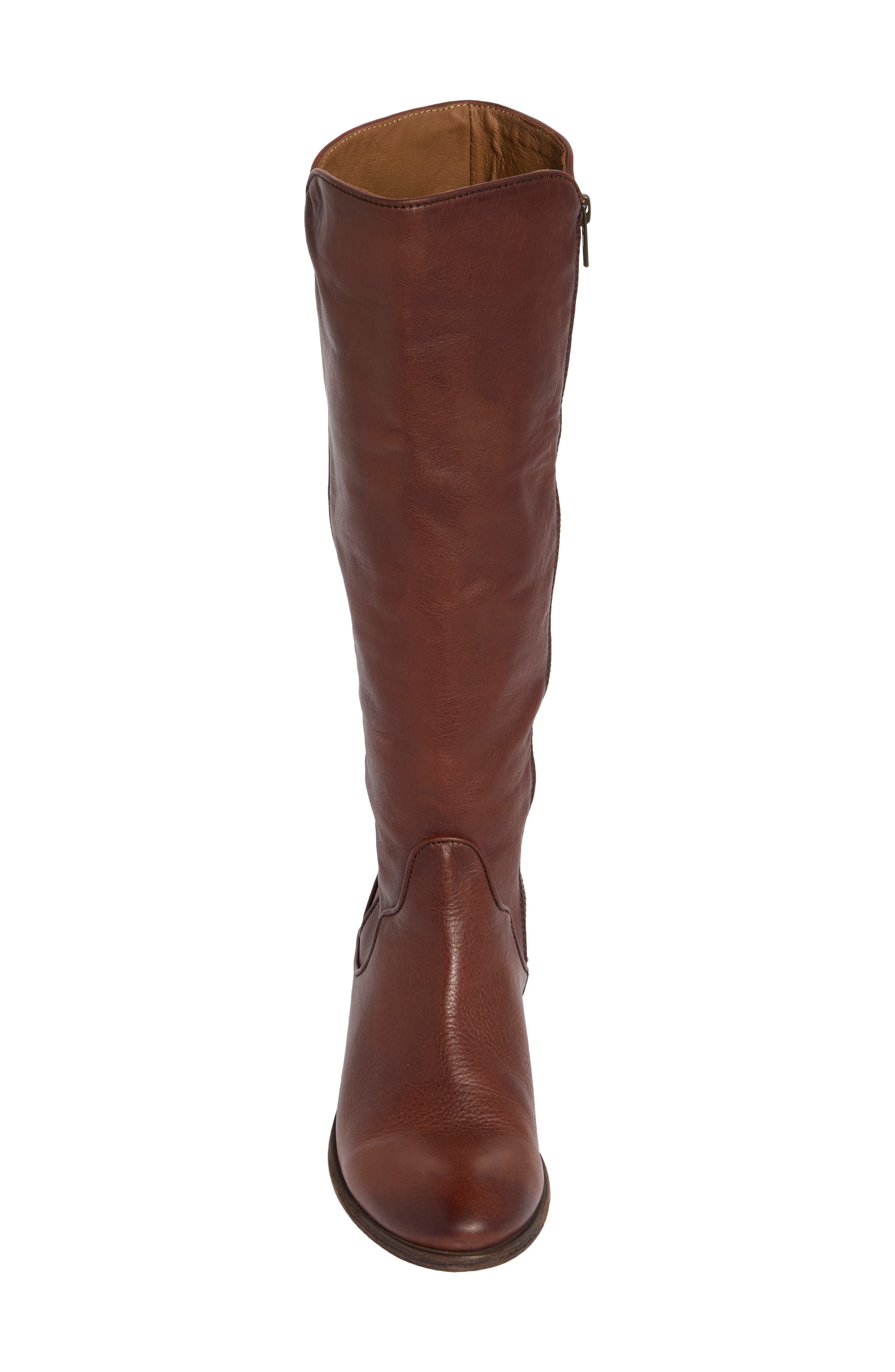 Frye Carson Piping Tall Boot, Alternate, color, Redwood