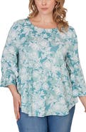 RUBY RD Puff Print Top