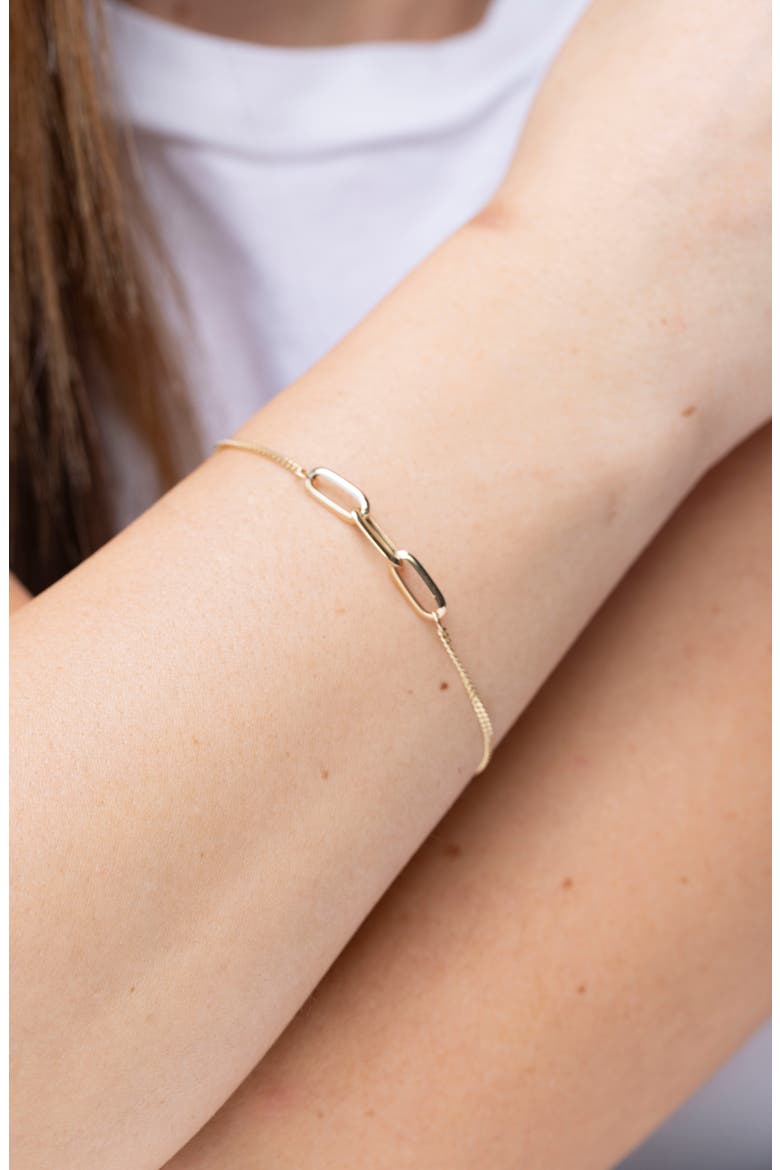 14K Gold Chain Bracelet (Nordstrom Exclusive), Alternate, color, 14K YELLOW GOLD