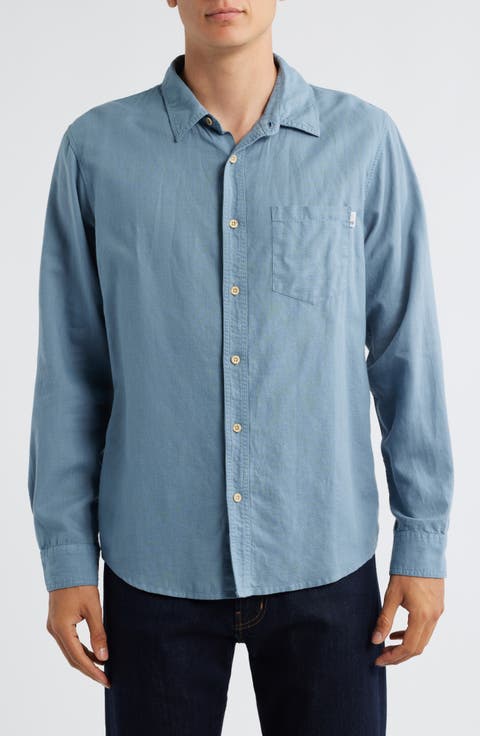 Wesley Linen & Cotton Button-Up Shirt