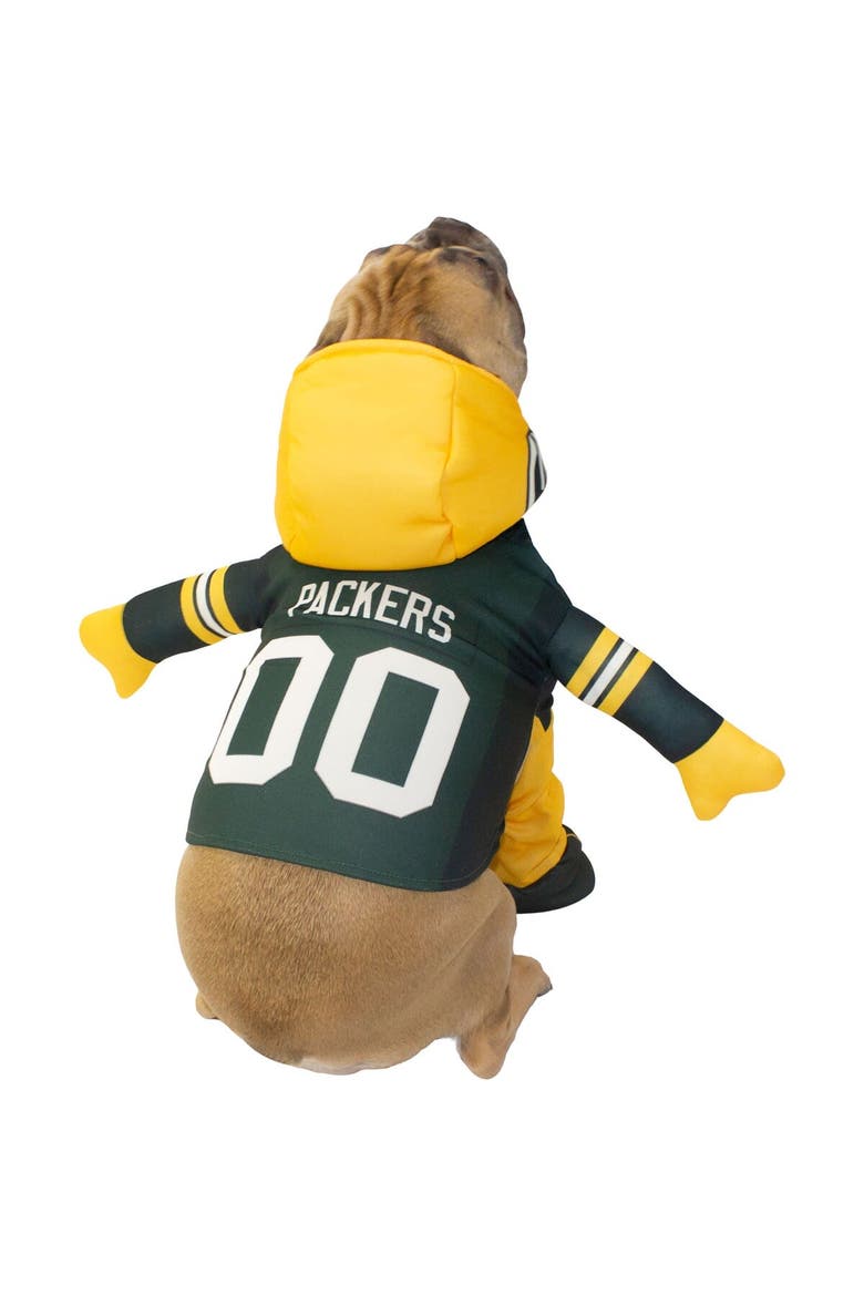 Green Bay Packers Running Dog Costume, Alternate, color, Green
