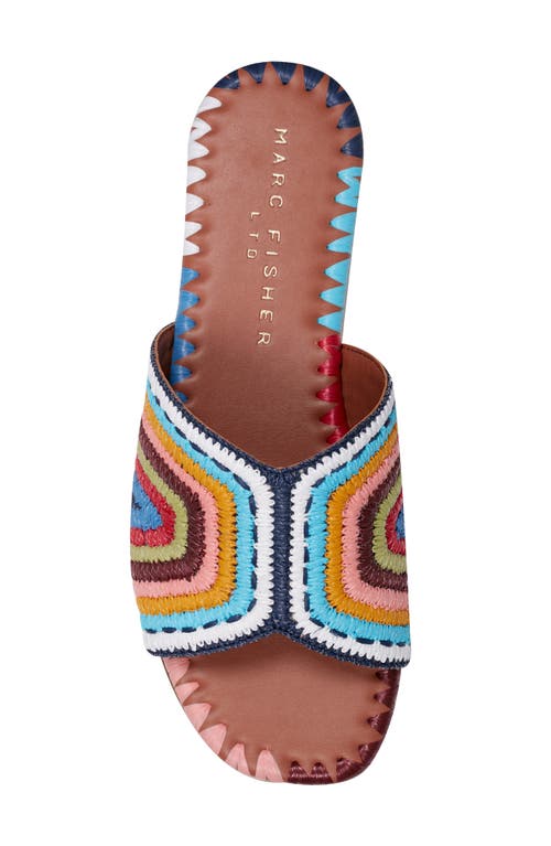 Marc Fisher Ltd Nottie Slide Sandal In Blue
