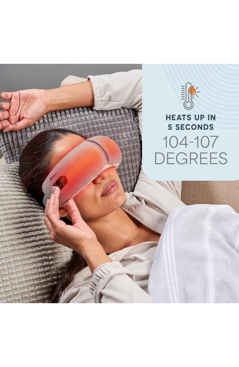 Lifepro Oculax Heated Eye Massager with Heat & Vibration, Alternate, color, Grey