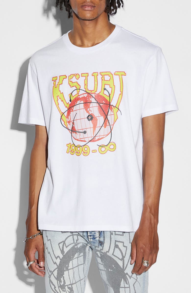 Ksubi Globe Cycle Kash Cotton Graphic T-Shirt, Main, color, 