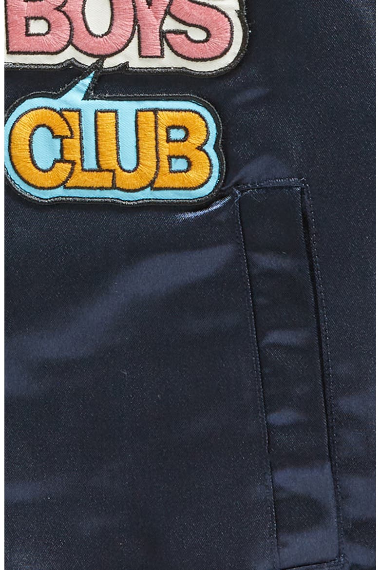 Kids' Speaker Box Bomber Jacket, Alternate, color, NAVY BLAZE
