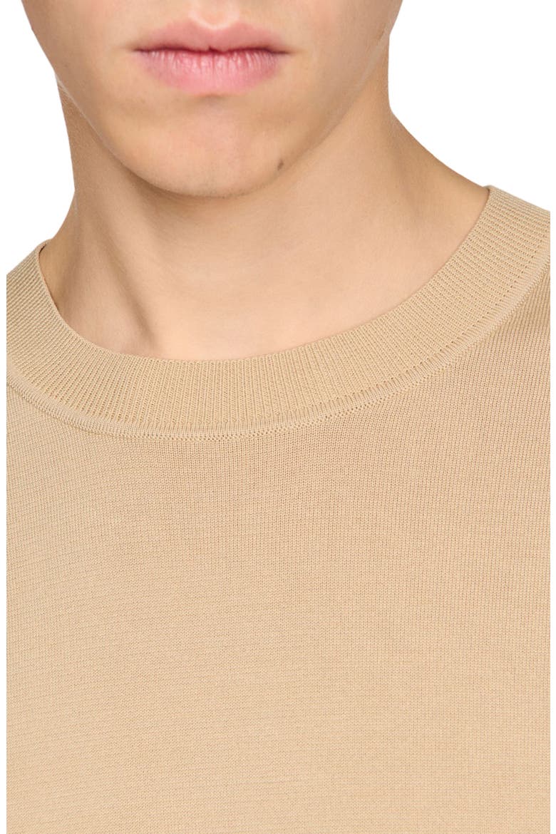 Knitted T-shirt, Alternate, color, Cappucino