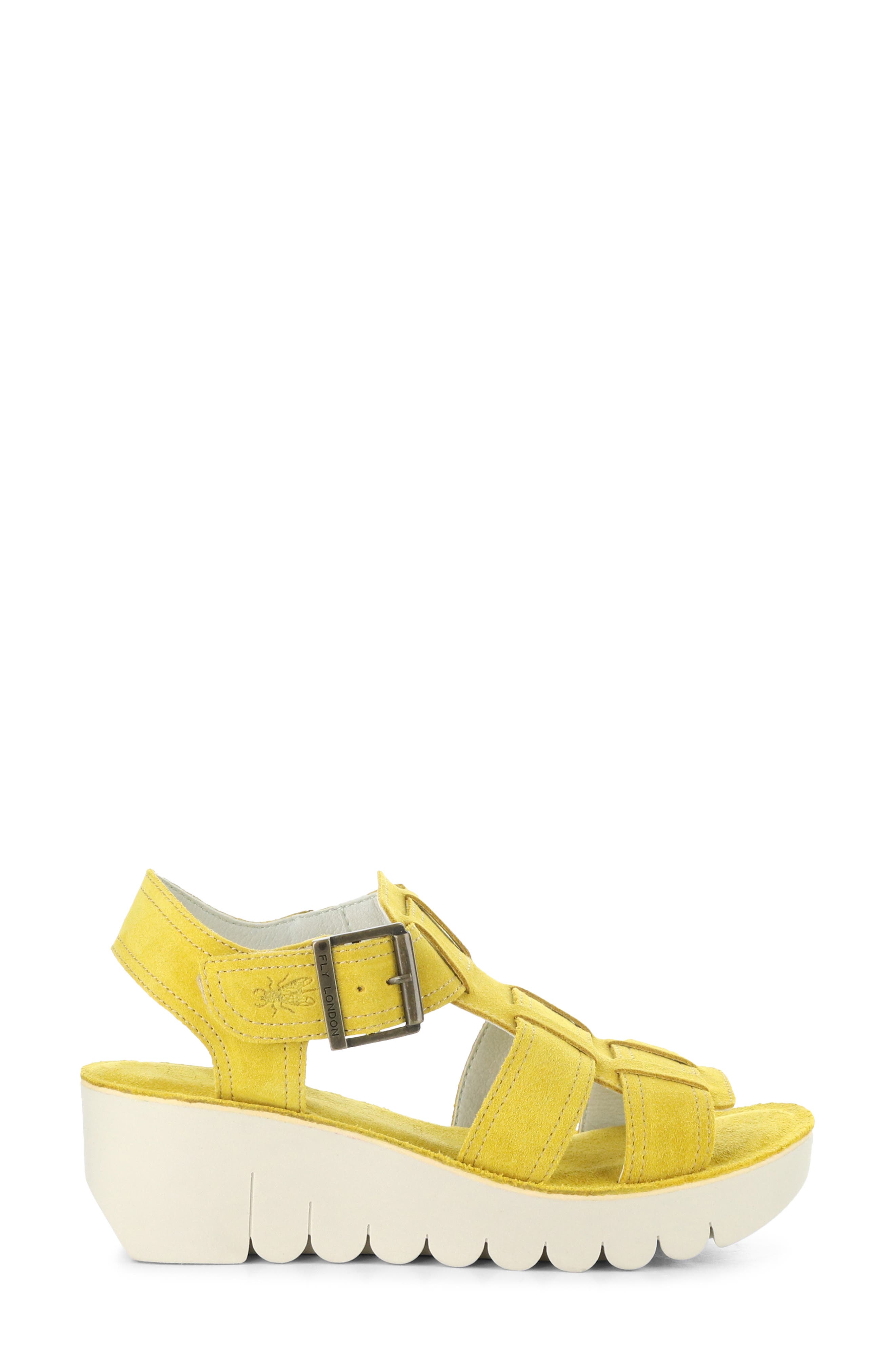 Yudd Platform Wedge Sandal, Alternate, color, YELLOW