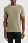 Vince Loose Knit Double Collar Crewneck T-Shirt