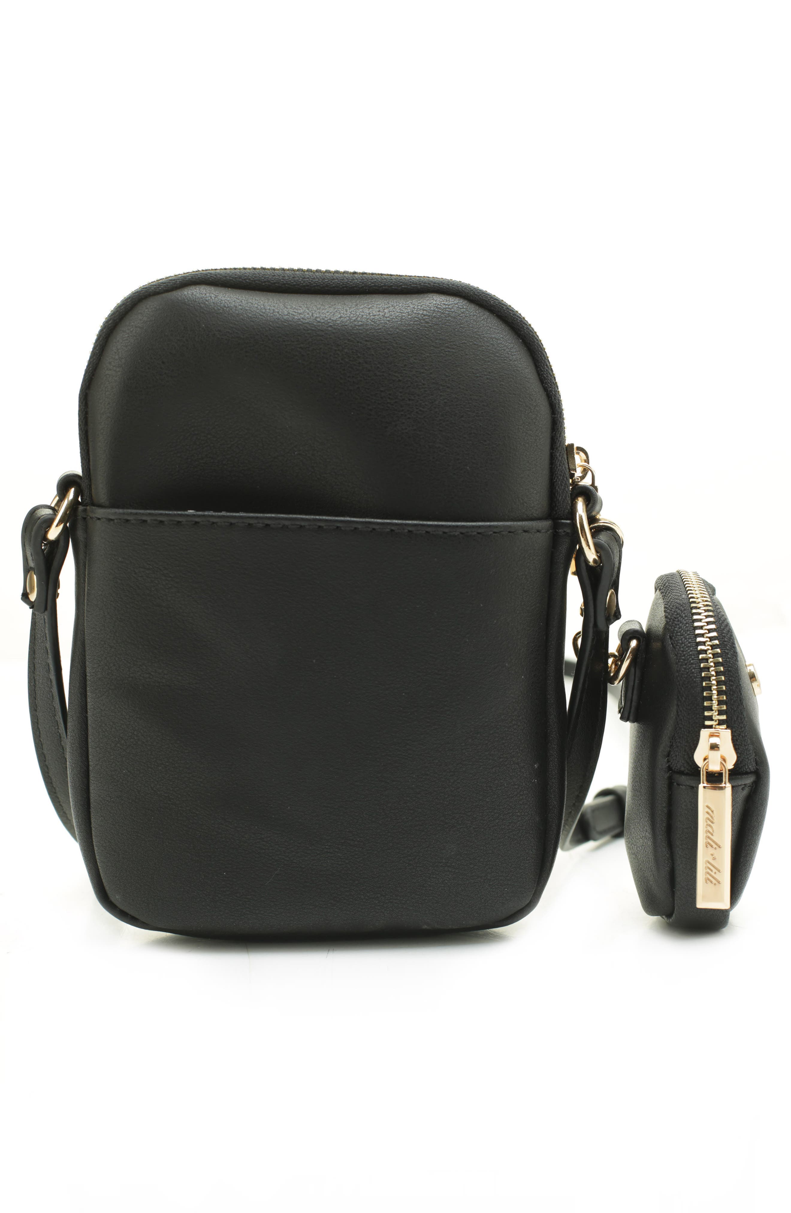 Mali + Lili Joey Vegan Leather Crossbody Bag, Alternate, color, 