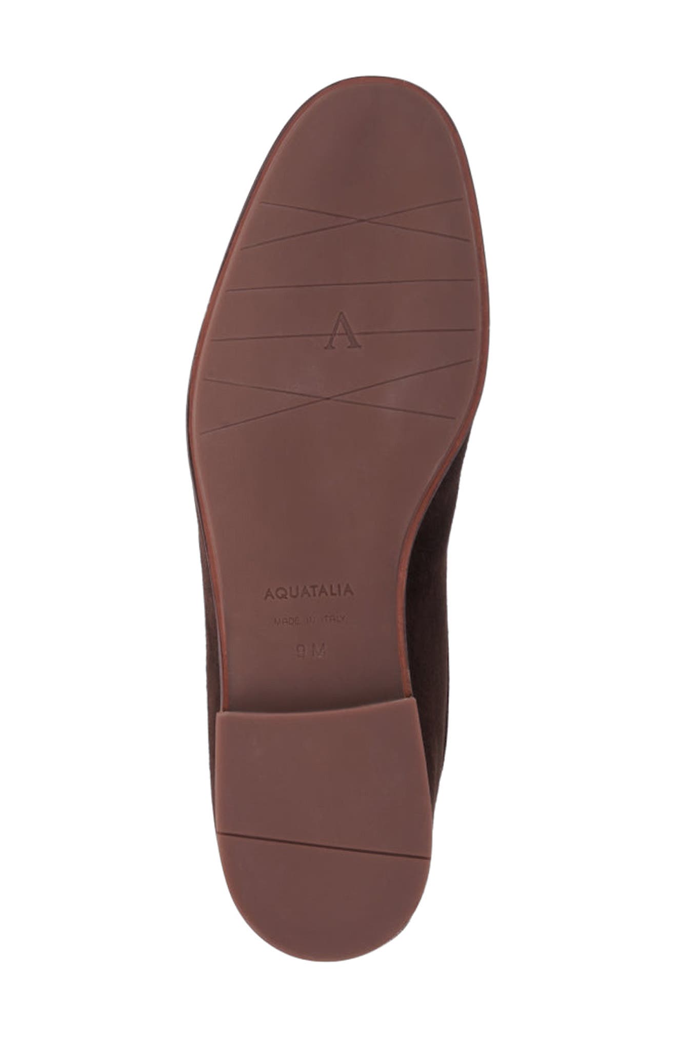 Aquatalia Jon Penny Loafer, Alternate, color, Dark Brown