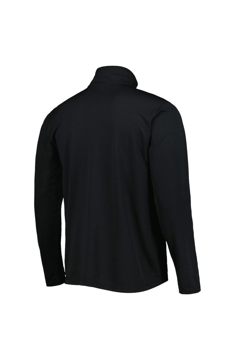 Champion Men's Champion Black Wyoming Cowboys Textured Quarter-Zip Jacket, Alternate, color, 