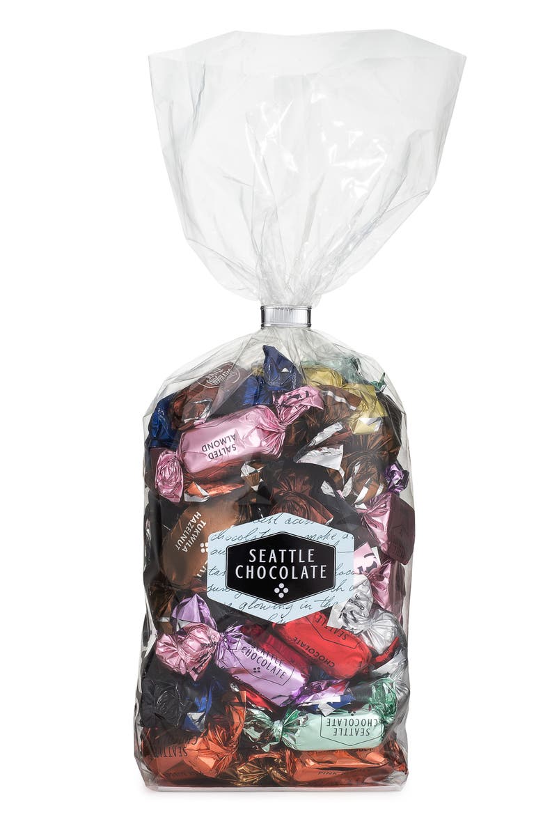 Seattle Chocolate Assorted Chocolate Truffles Gift Bag, Main, color, NO COLOR
