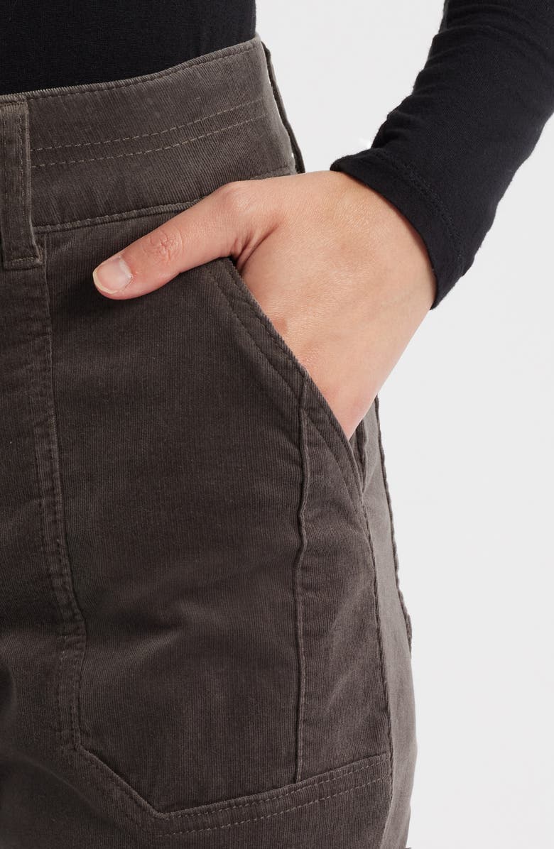 Wit & Wisdom Madison High Waist Bootcut Corduroy Pants, Alternate, color, Espresso