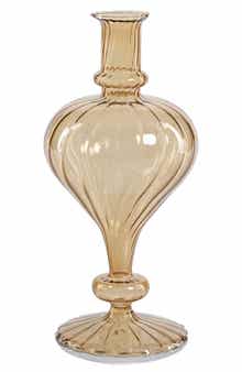 Vellum Set of 2 Spiral Decorative Glass Vases