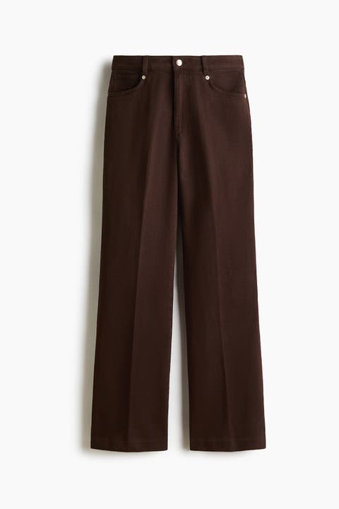 Bootcut Twill Trousers