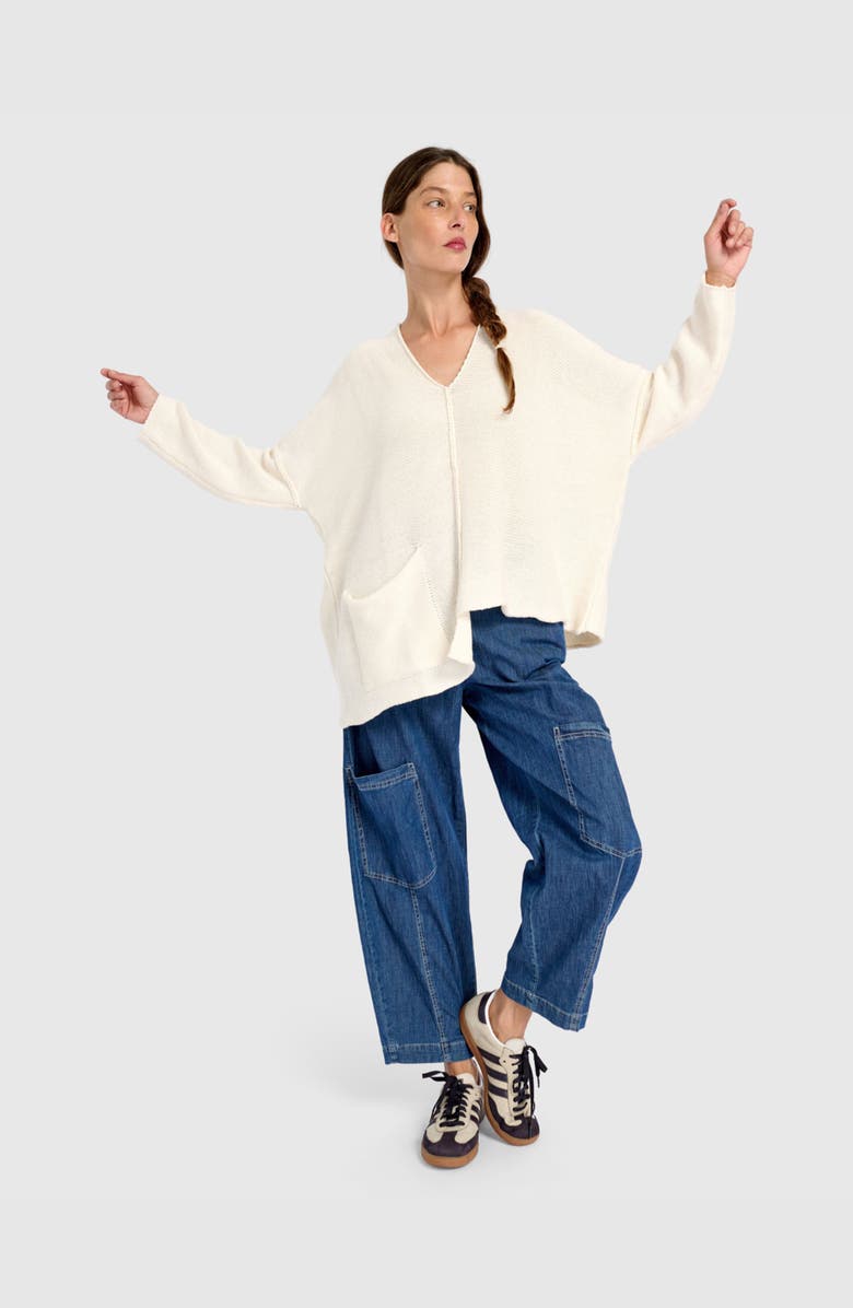 Alembika Bliss Slouchy Sweater, Alternate, color, Cream