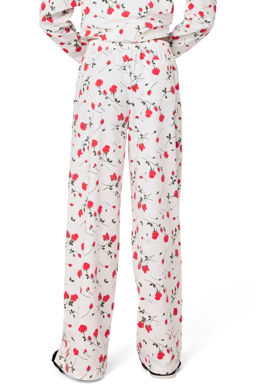 Florence By Mills Easy Boxer Pants In Rose Print Jet