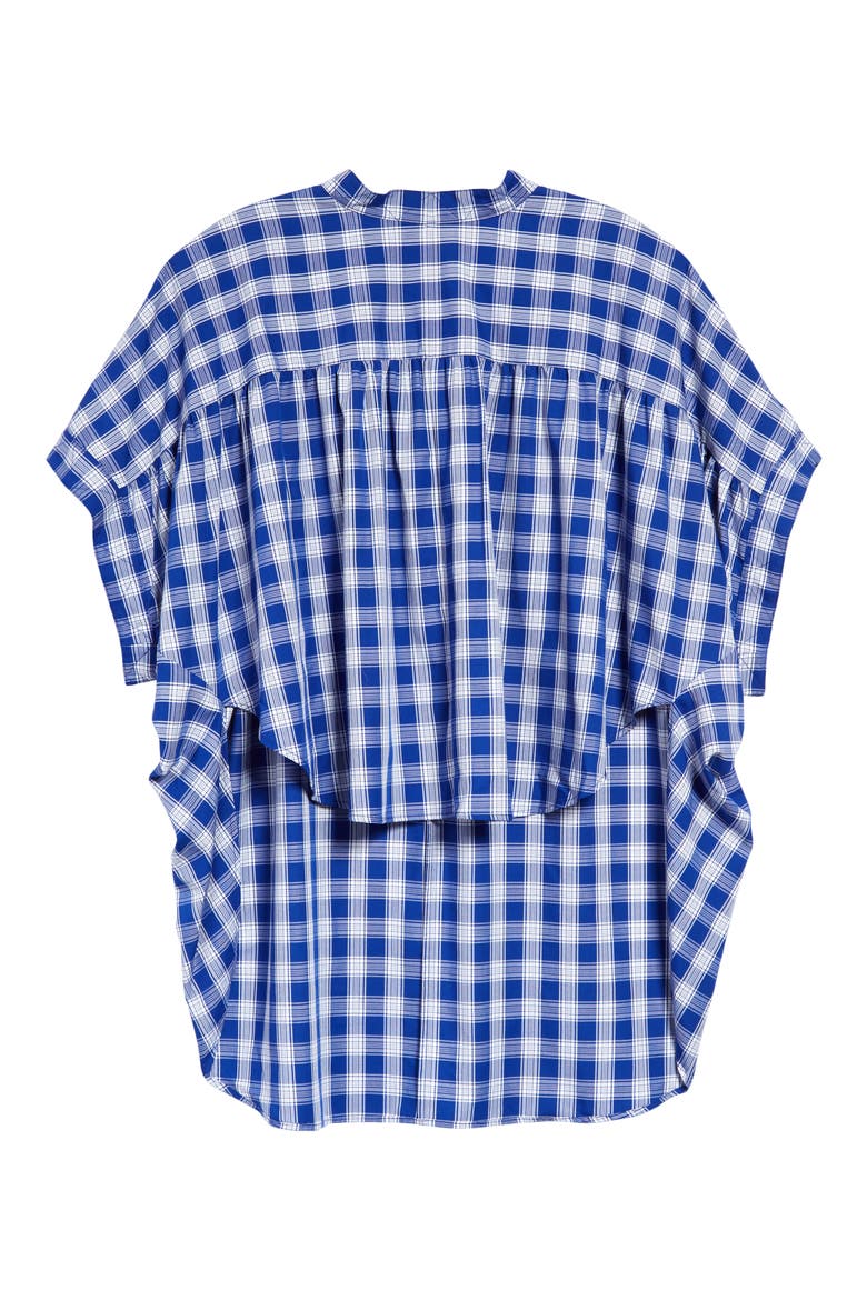 Blush Plaid High-Low Top, Main, color, BLUE