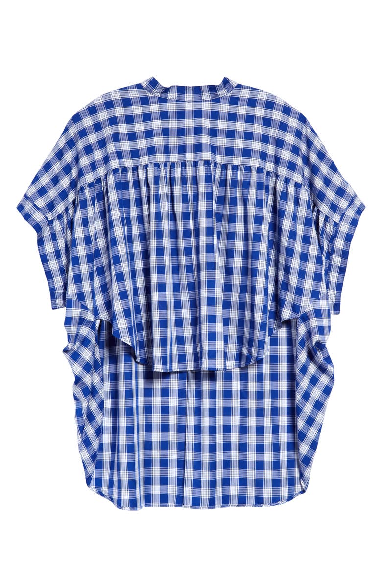 Rachel Comey Blush Plaid High-Low Top, Main, color,