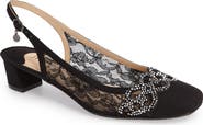 J. Reneé Faleece Crystal Embellished Slingback Pump