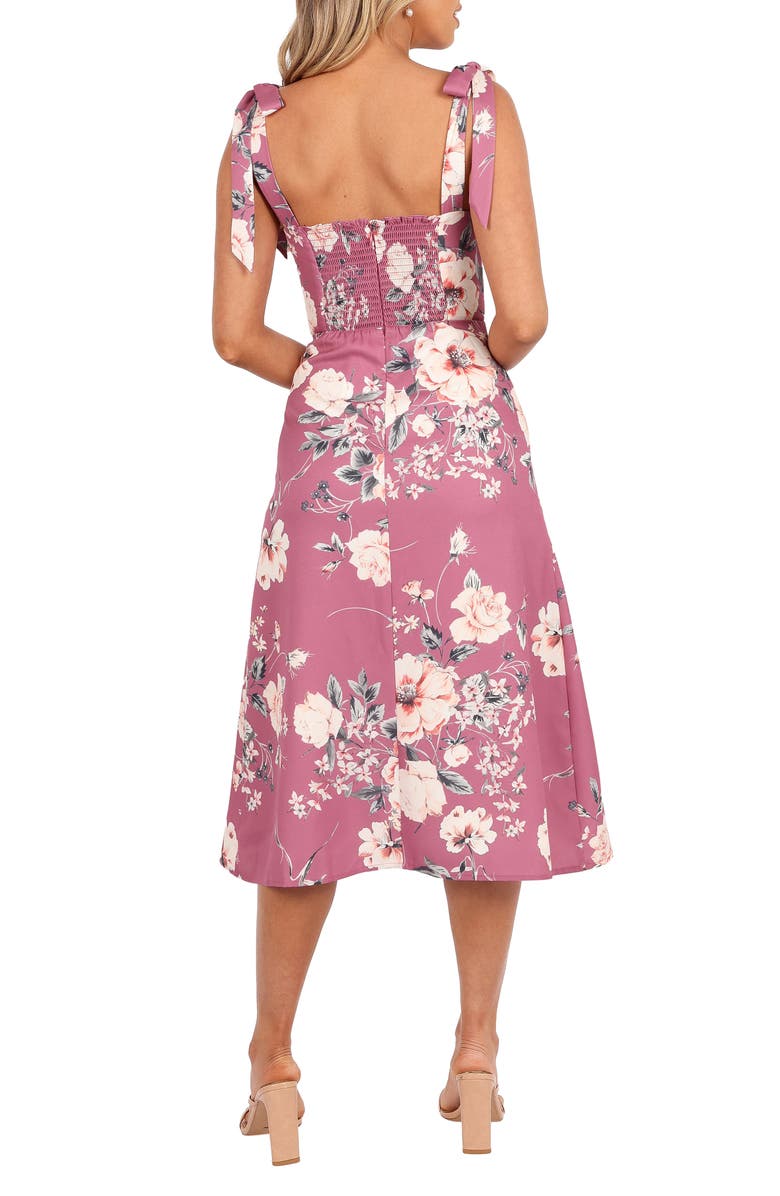 Petal & Pup Laurel Floral Print Sundress, Alternate, color, Dark Rose Floral