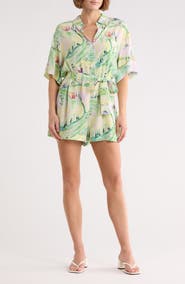 FRNCH Ulla Tie Waist Romper