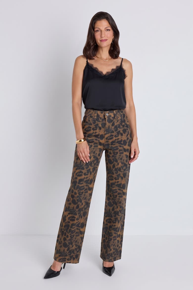 Marilyn Straight Leg Jeans, Alternate, color, Leopard