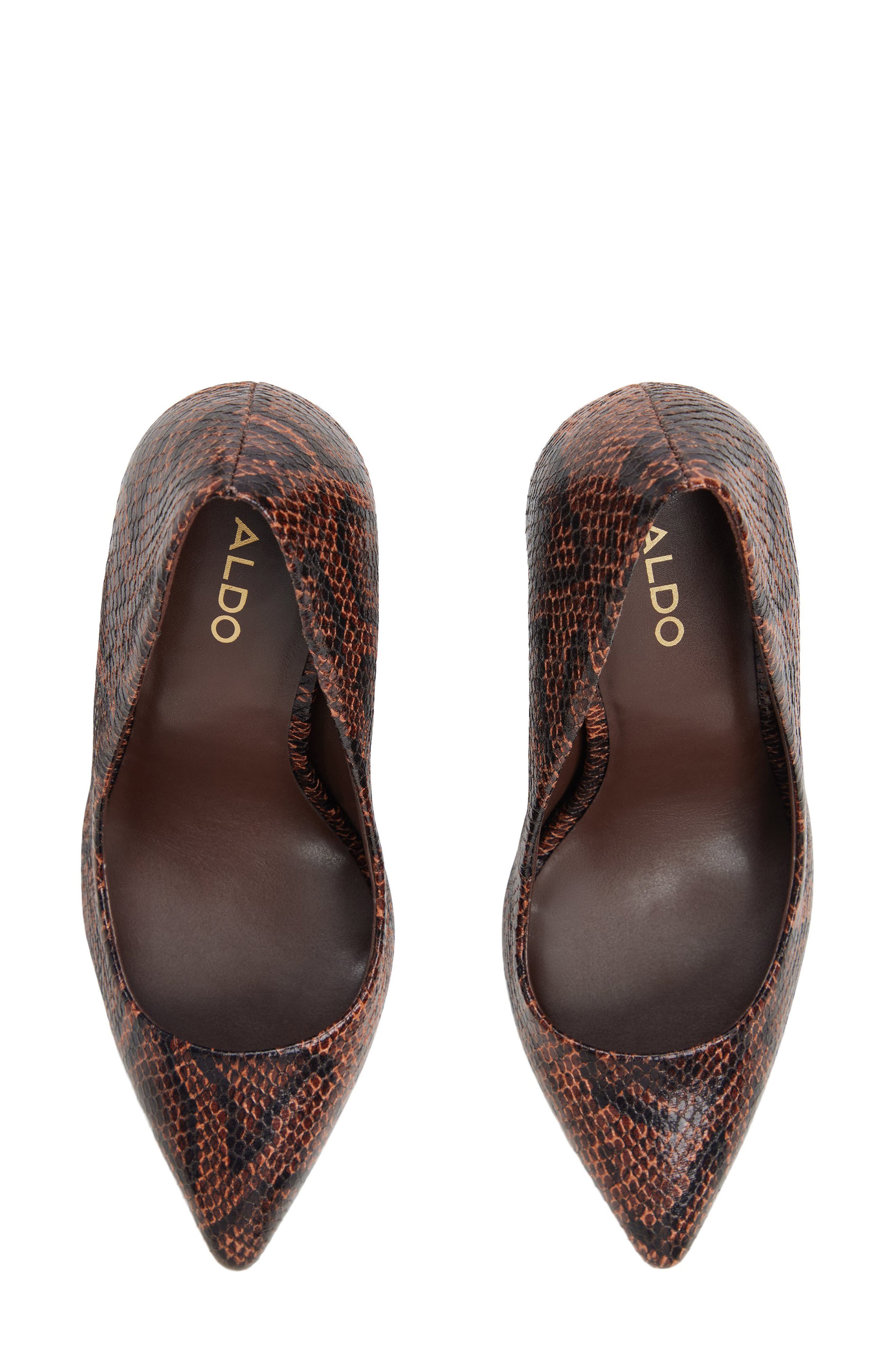 Kriss Faux Leather Pump, Alternate, color, BROWN PRIMARY