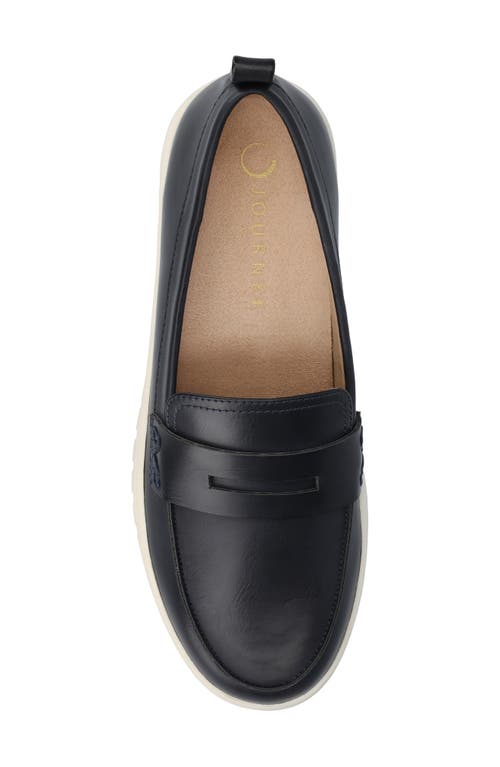 Journee Collection Tayla Penny Loafer In Blue