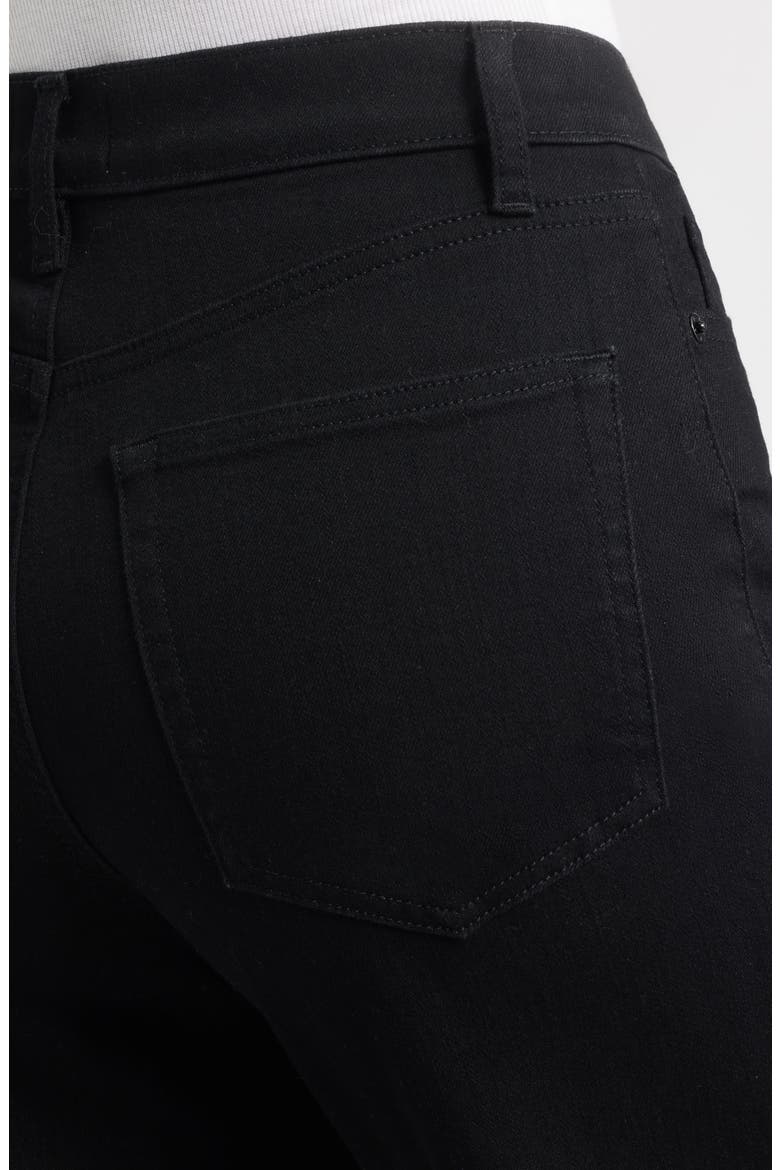 Le Slim Palazzo High Waist Wide Leg Jeans, Alternate, color, BLACK