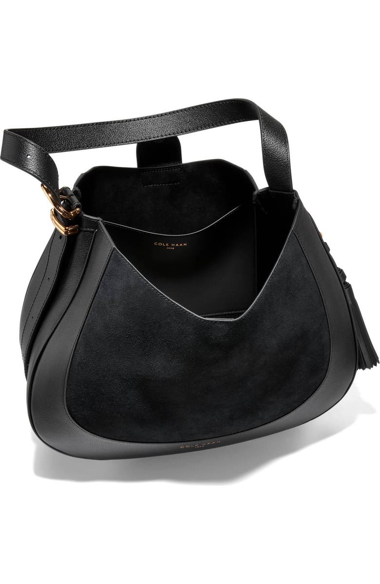 Cole Haan Catarina Large Hobo Bag, Alternate, color, Black