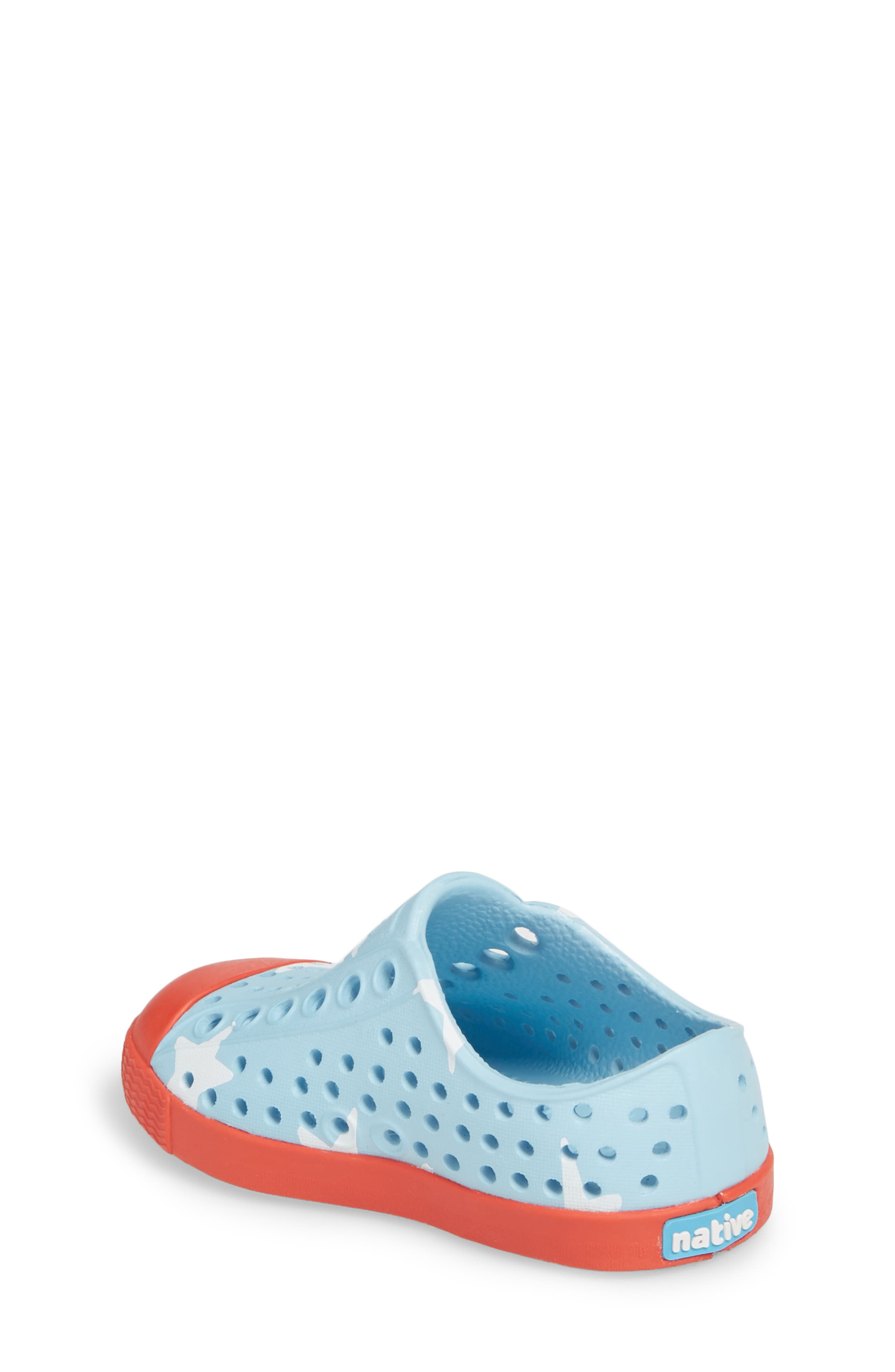 Jefferson Quartz Slip-On Vegan Sneaker, Alternate, color, SKY BLUE/ TORCH RED/ BIG STAR