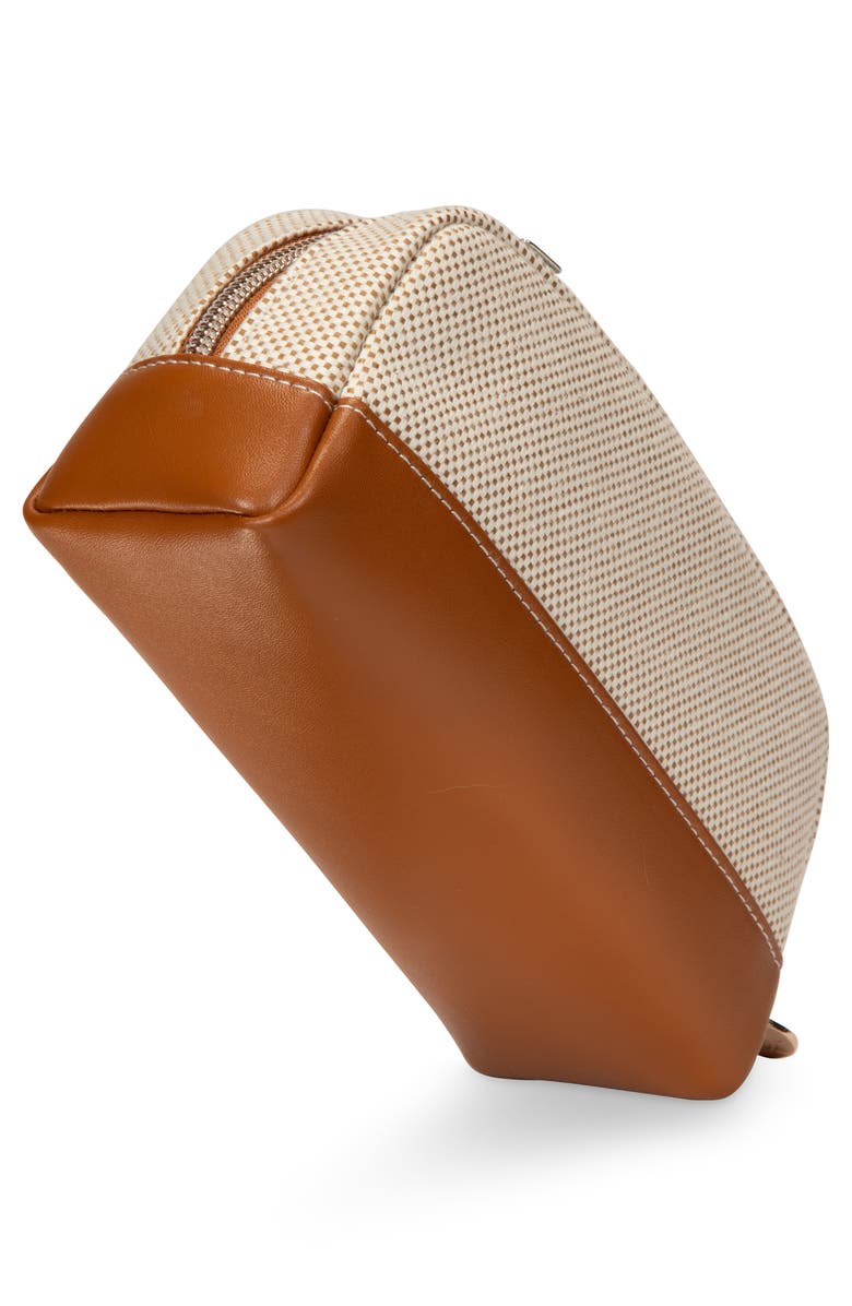 Stephanie Johnson Mini Tropea Ivory Mae Cosmetics Pouch, Alternate, color, White