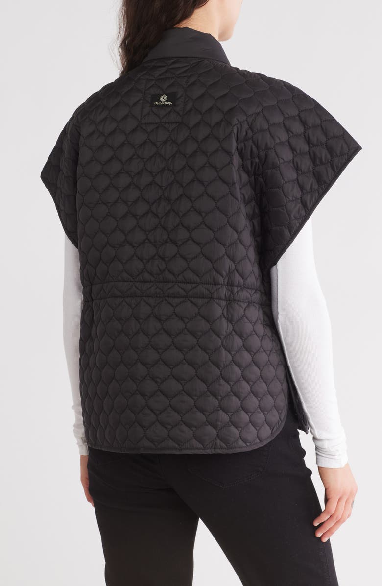 Democracy Quilted Capelet Jacket, Alternate, color,