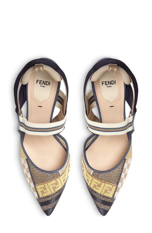 Fendi Colibri Pointed Toe Slingback Pump