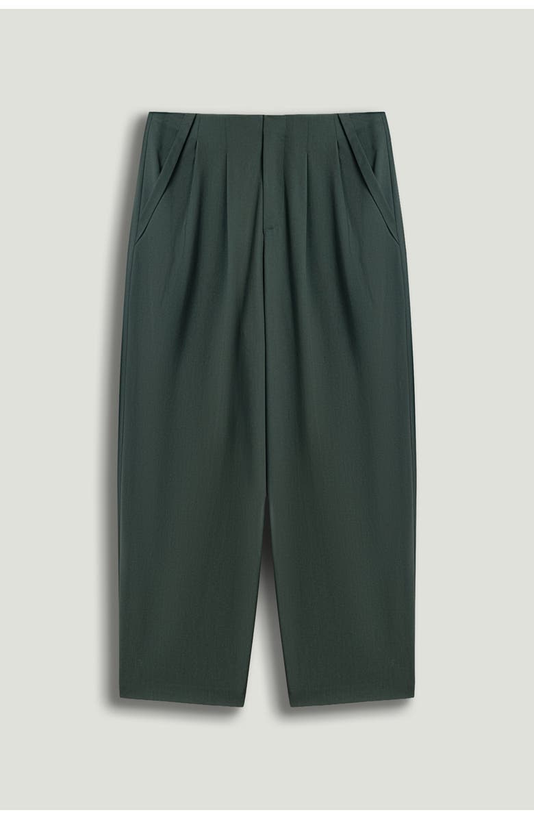 Nocturne Forest Cropped Cigarette Trousers, Alternate, color, Dark Green