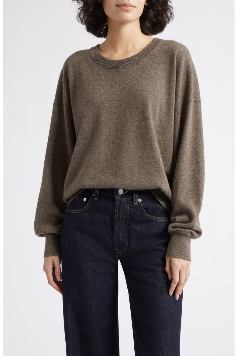 Jessie Cashmere Crewneck Sweater, Main, color, HEATHCOT COLOURWAY