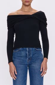 Pistola Lyra Off the Shoulder Knit Top