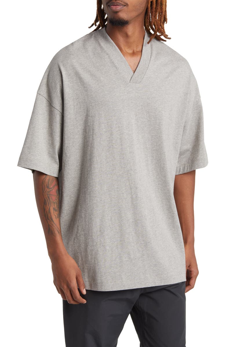 Fear of God Essentials V-Neck Cotton T-Shirt, Main, color,
