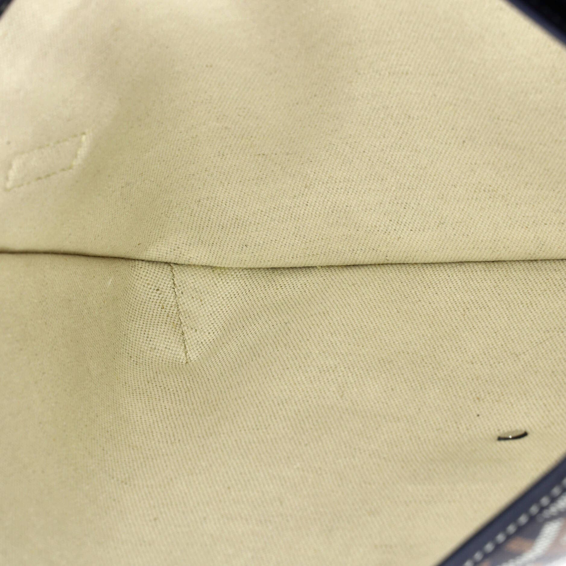 Pre-Owned Goyard Coursier Messenger Bag Coated Canvas and Leather, Alternate, color, Blue