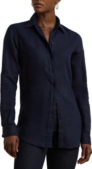 Lauren Ralph Lauren Relaxed Fit Linen Button-Up Shirt