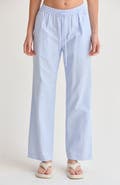 CRESCENT Textured Striped Drawstring Pants