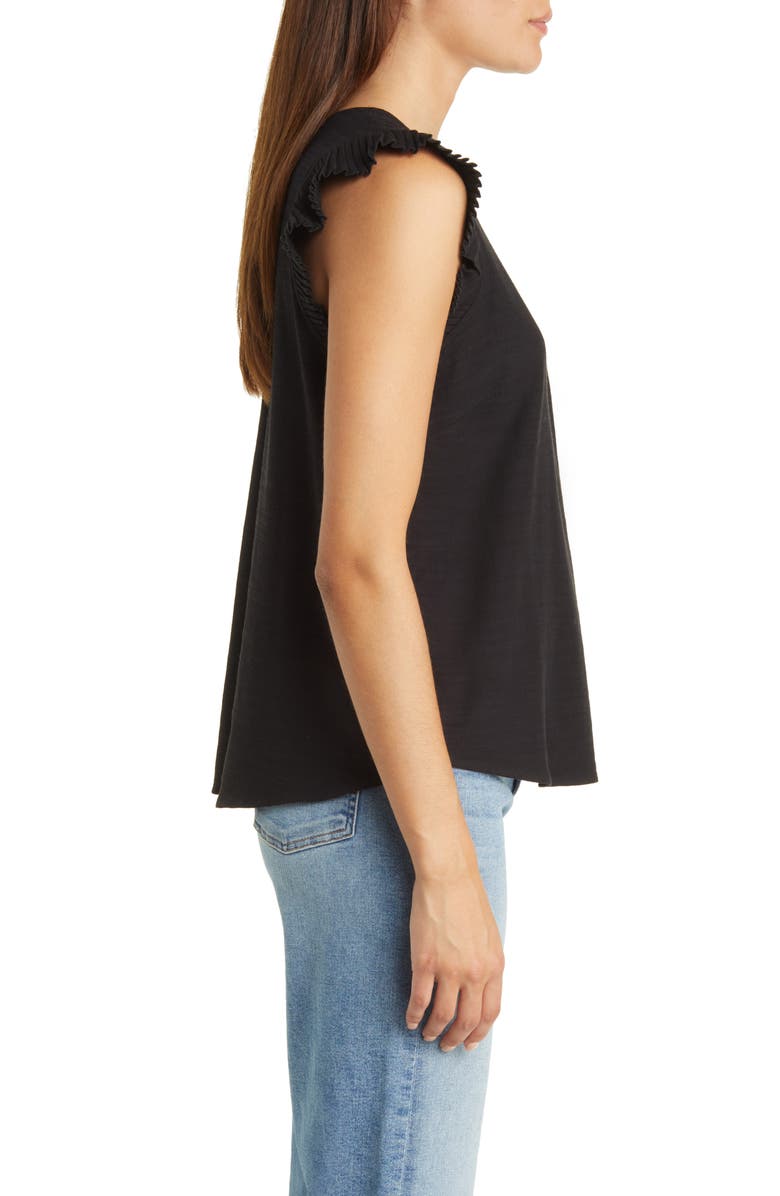 Wit & Wisdom Pleated Cap Sleeve Top, Alternate, color, 
