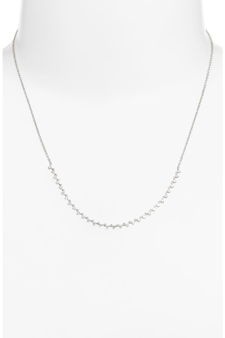 Diamond Frontal Necklace, Alternate, color, SILVER